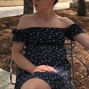 MAEVE Anthropologie Eyelet Floral Dress Size 0